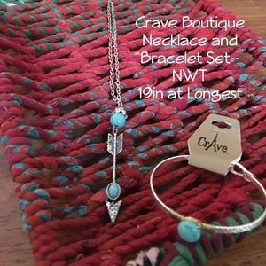 Crave Brand Necklace and Bracelet Set